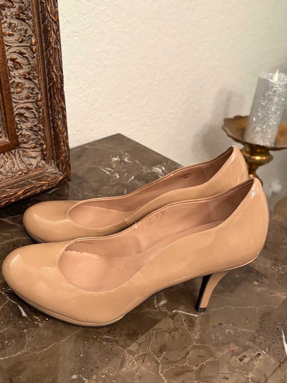 Tahari Pumps Women's Colette Medium Buttercup Patent Heels Size 9M - Picture 7 of 13